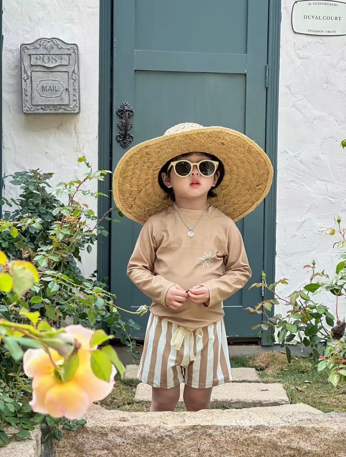 【即納】水着　男の子　スイムウェア　セット　ラッシュガード　swim  夏　ベビー　baby  キッズ　kids