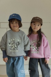 【取寄】LALALAND （Kids）ダンシングキャットMTM｜秋服｜韓国子供服｜ 26/SM