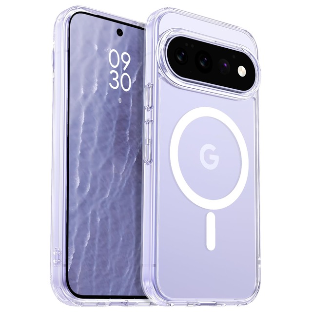 DUEDUE Google Pixel 11に適合ケース MagSafe対応 ピクセル 11に適合ケース クリア レンズ保護 透明のデザイン 耐衝撃