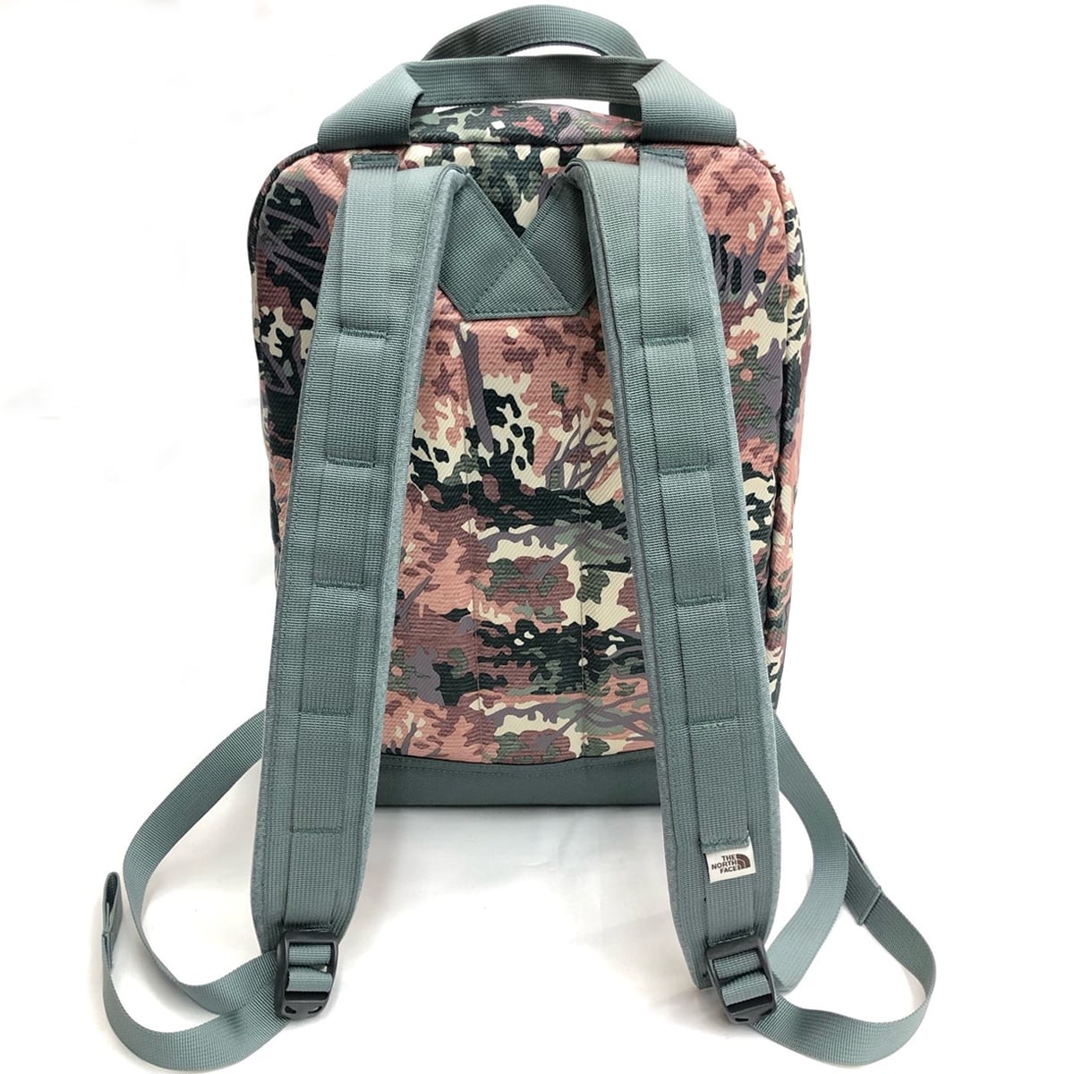 中古】 ノースフェイス リュック 花柄 レディース トートパック カーキ