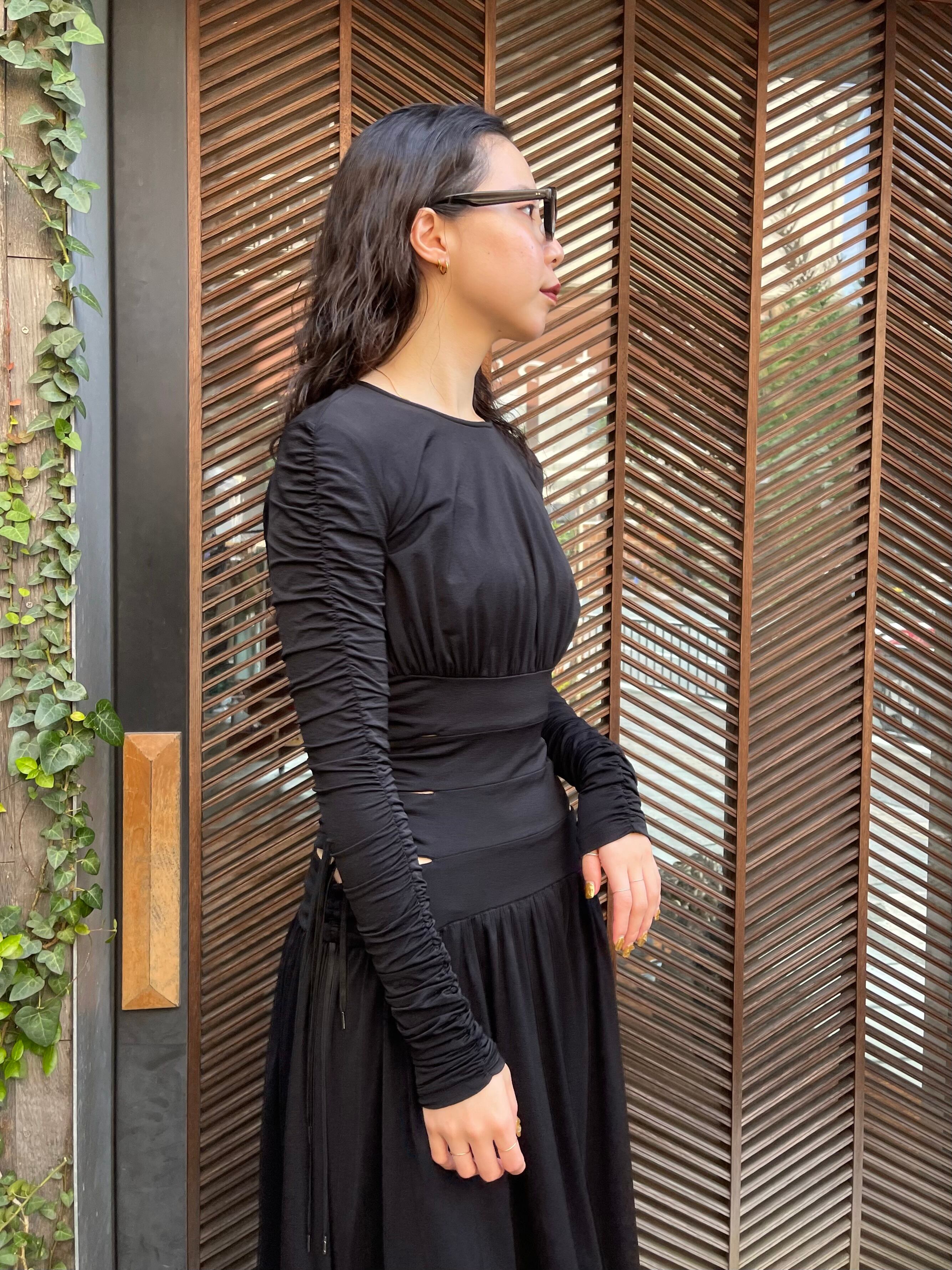 FETICO フェティコ / NYLON JERSEY GATHERED DRESS | TRENTオンライン 