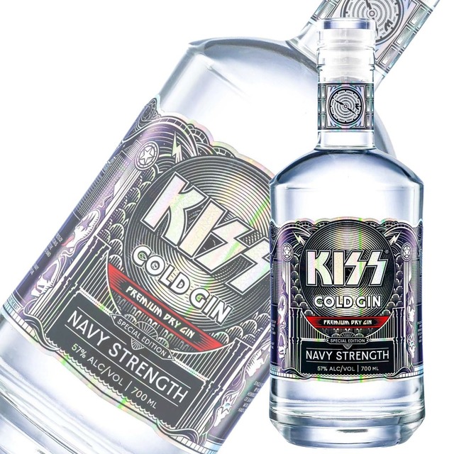 キッス コールド・ジン ネイヴィー・ストレングス 700ml 57度 KISS プレミアム 高級 ジン コレクション 洋酒 かっこいい JIN