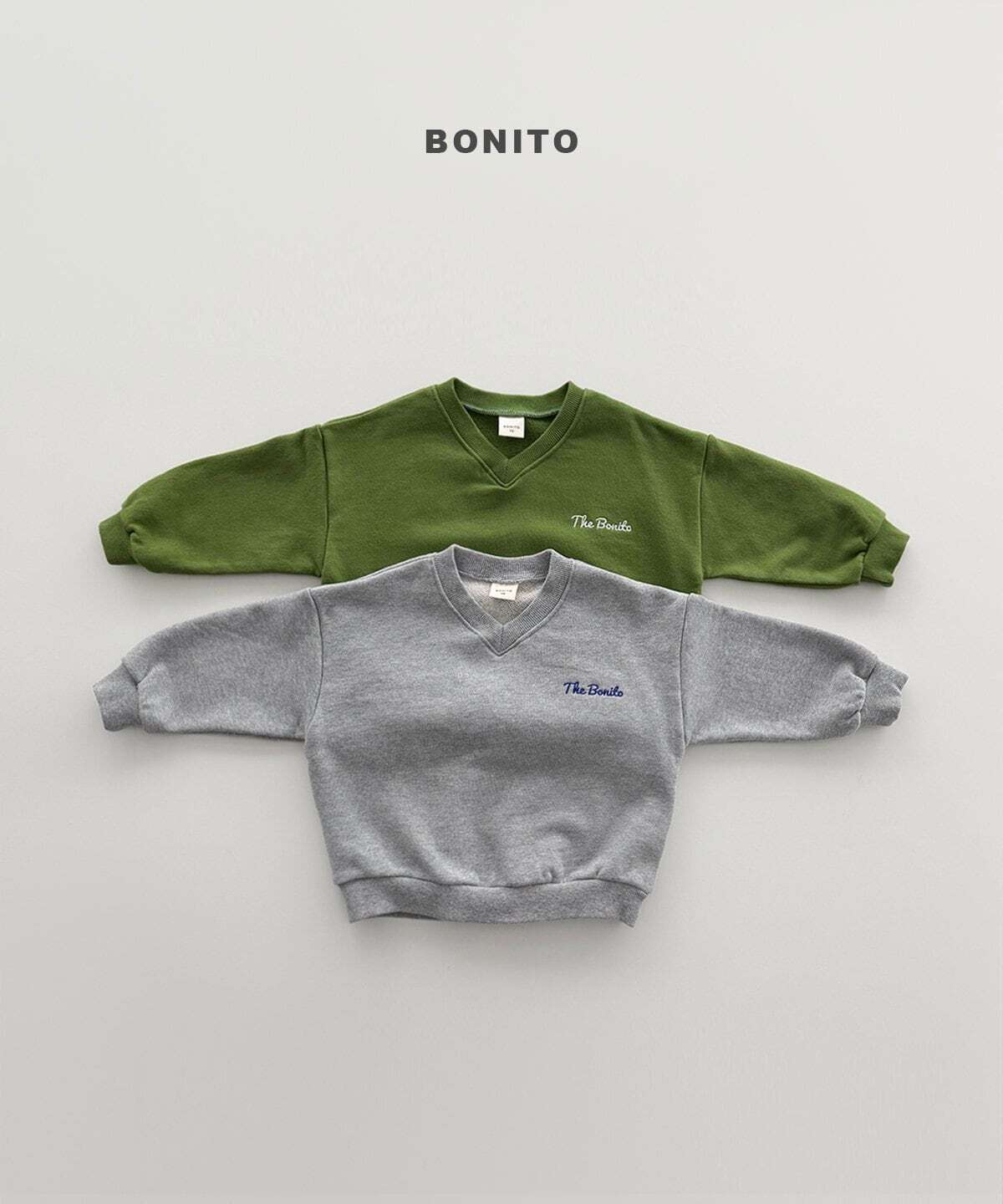 【予約】bonito V-neck sweatshirt Jr.size
