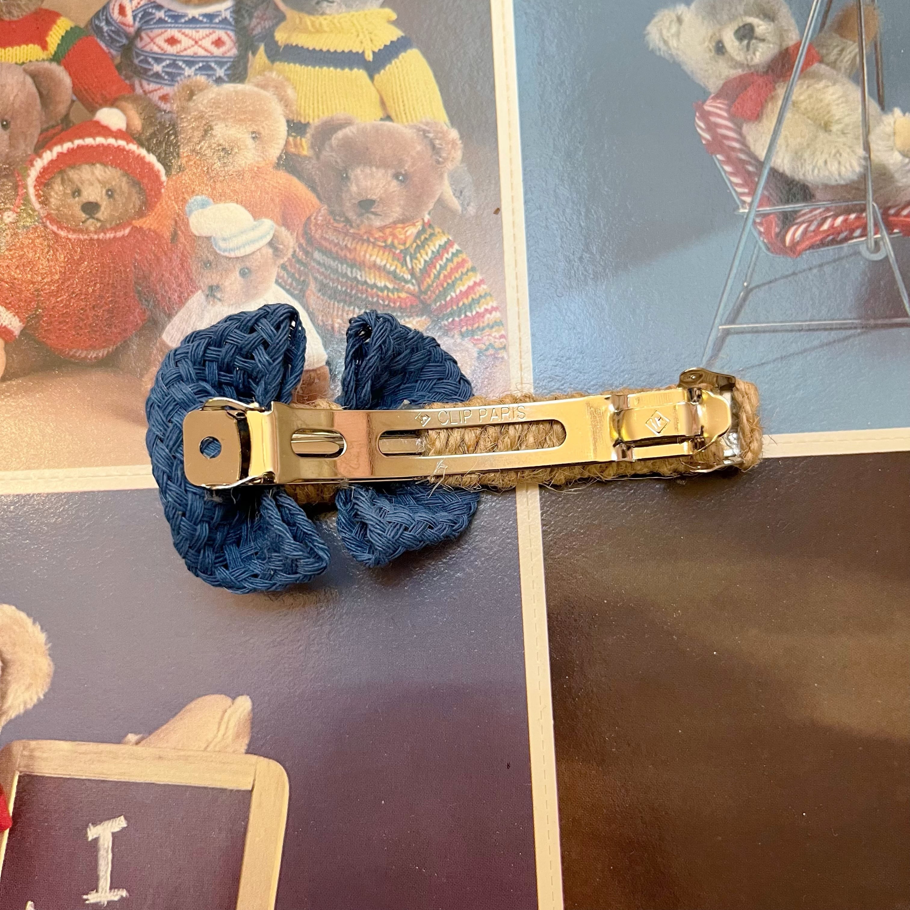 cotton ribbon ⑅ barrette