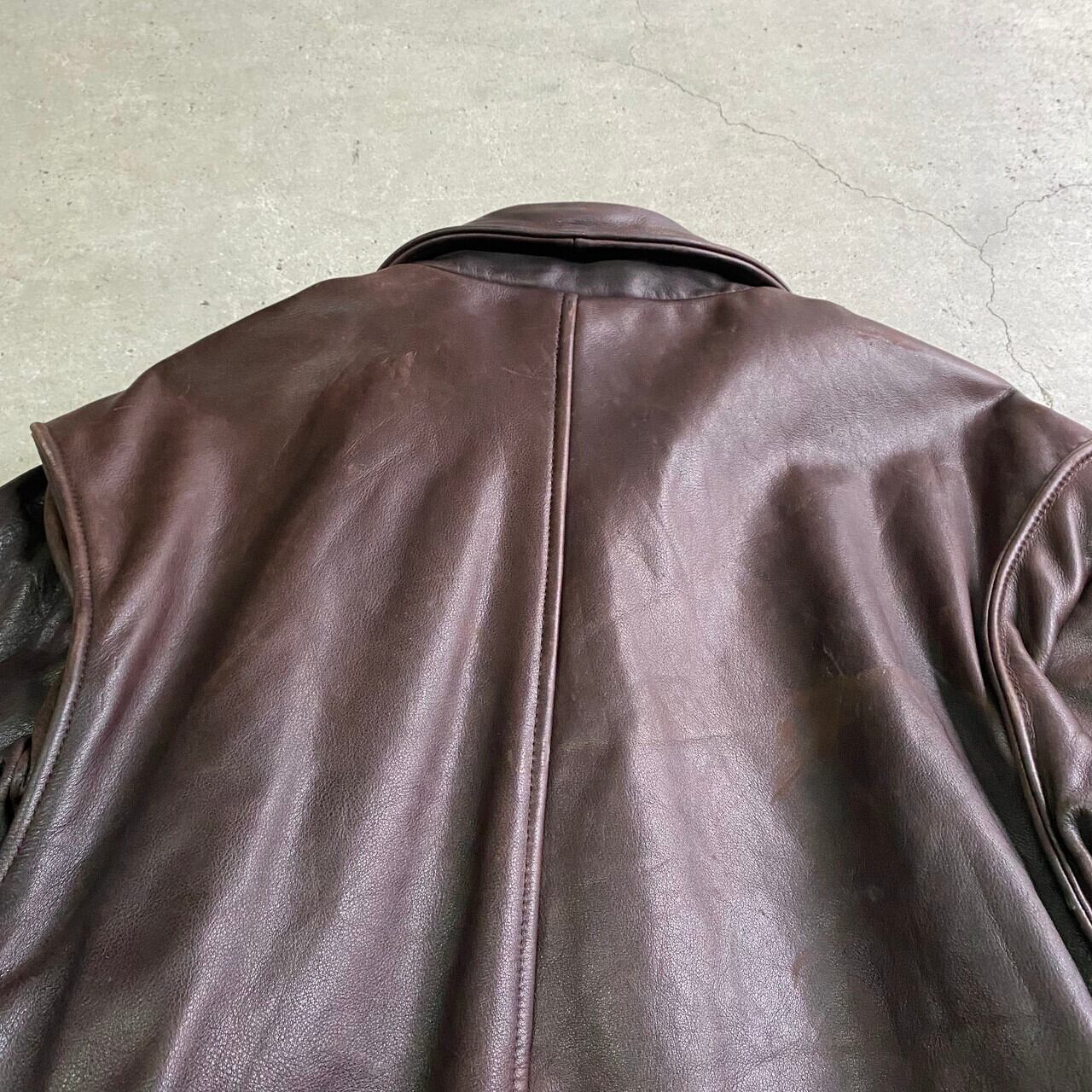 80年代 BANANA REPUBLIC TRAVEL バナナリパブリック レザーブルゾン