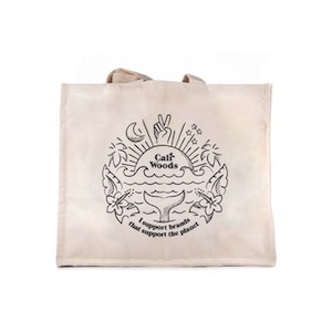 CaliWoods Grocery Tote Bag  【HAPPY VIBES】