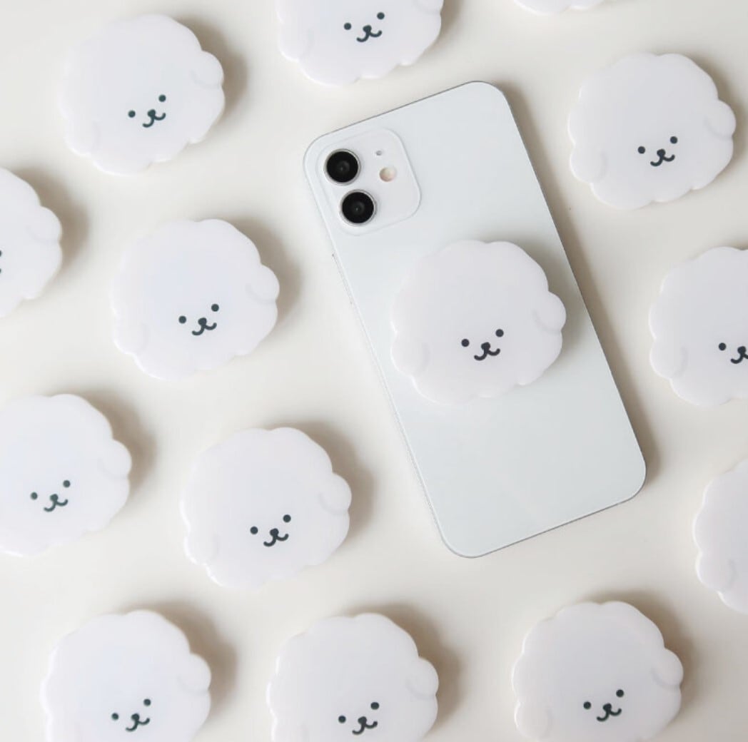 即納【dorodoro】スマホリング《ビションフリーゼ》 | haneulpet