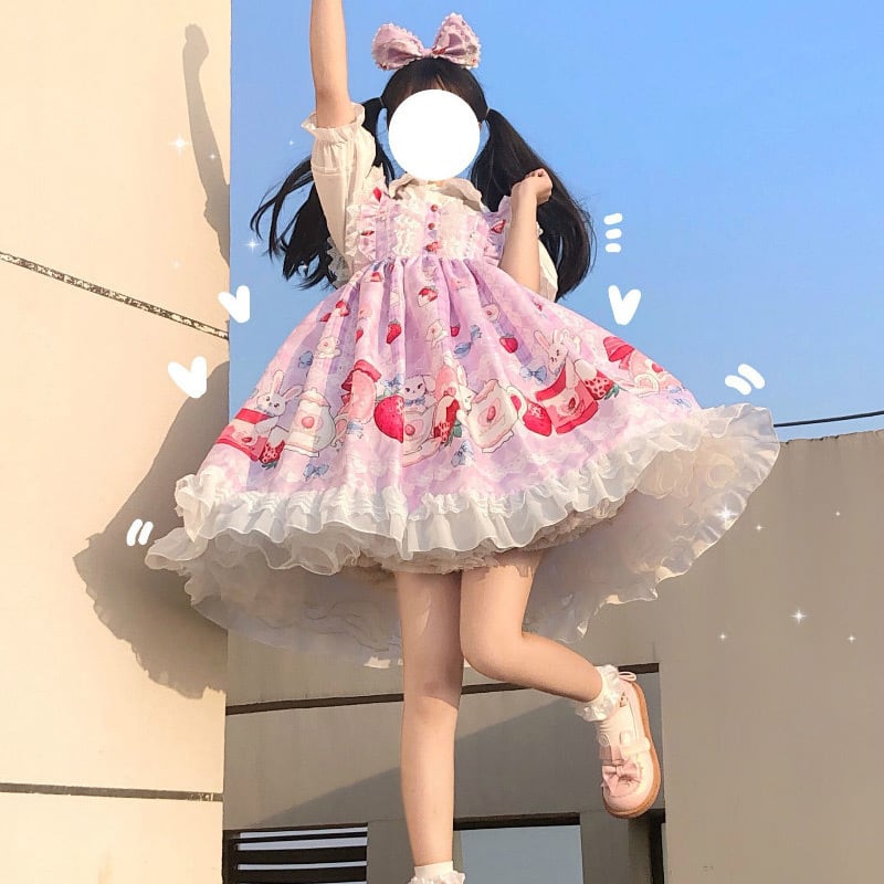 ロリータワンピース Lolita JSK Dress 3色 ロリィタ lolita 日常スタイル ゴツロリ ロリー風ワンピ