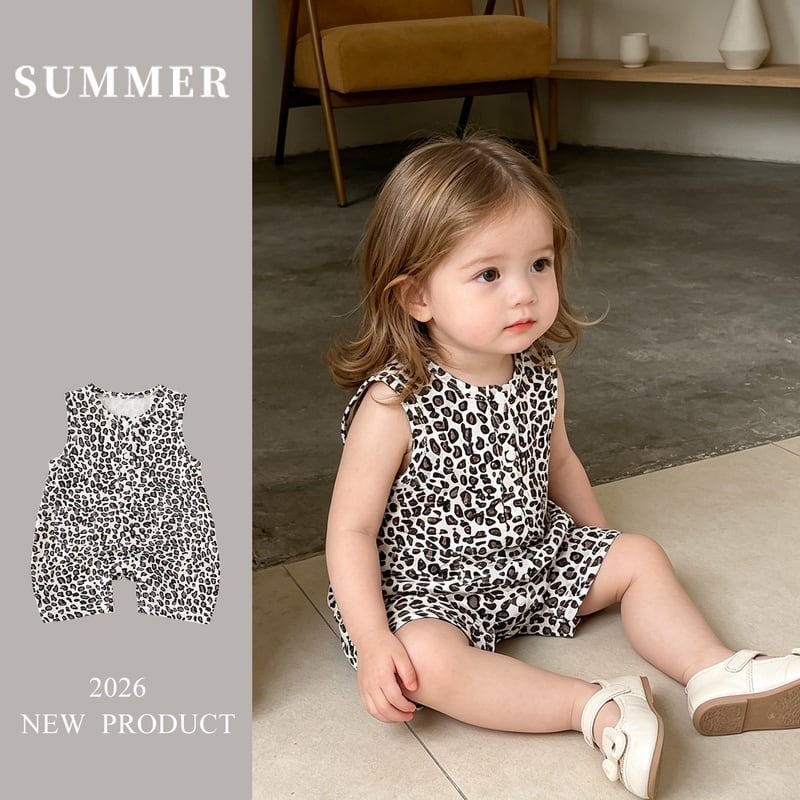 d.i.a 新品タグ付き　ヒョウ柄　ショート　オールインワン BABY】夏新作 ヒョウ柄オールインワン | Betty