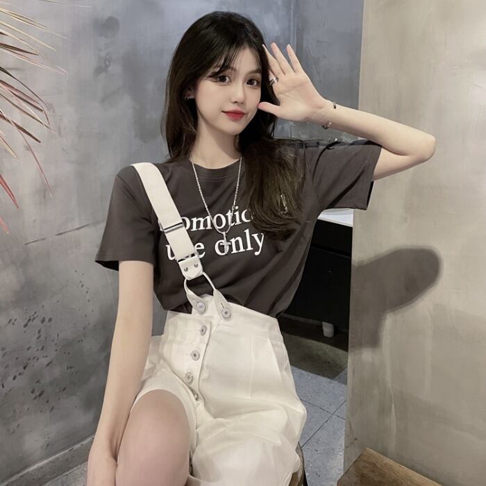 サマープリントTシャツ ハイウェストウェストパンツ 夏物 1号婦人88055468930