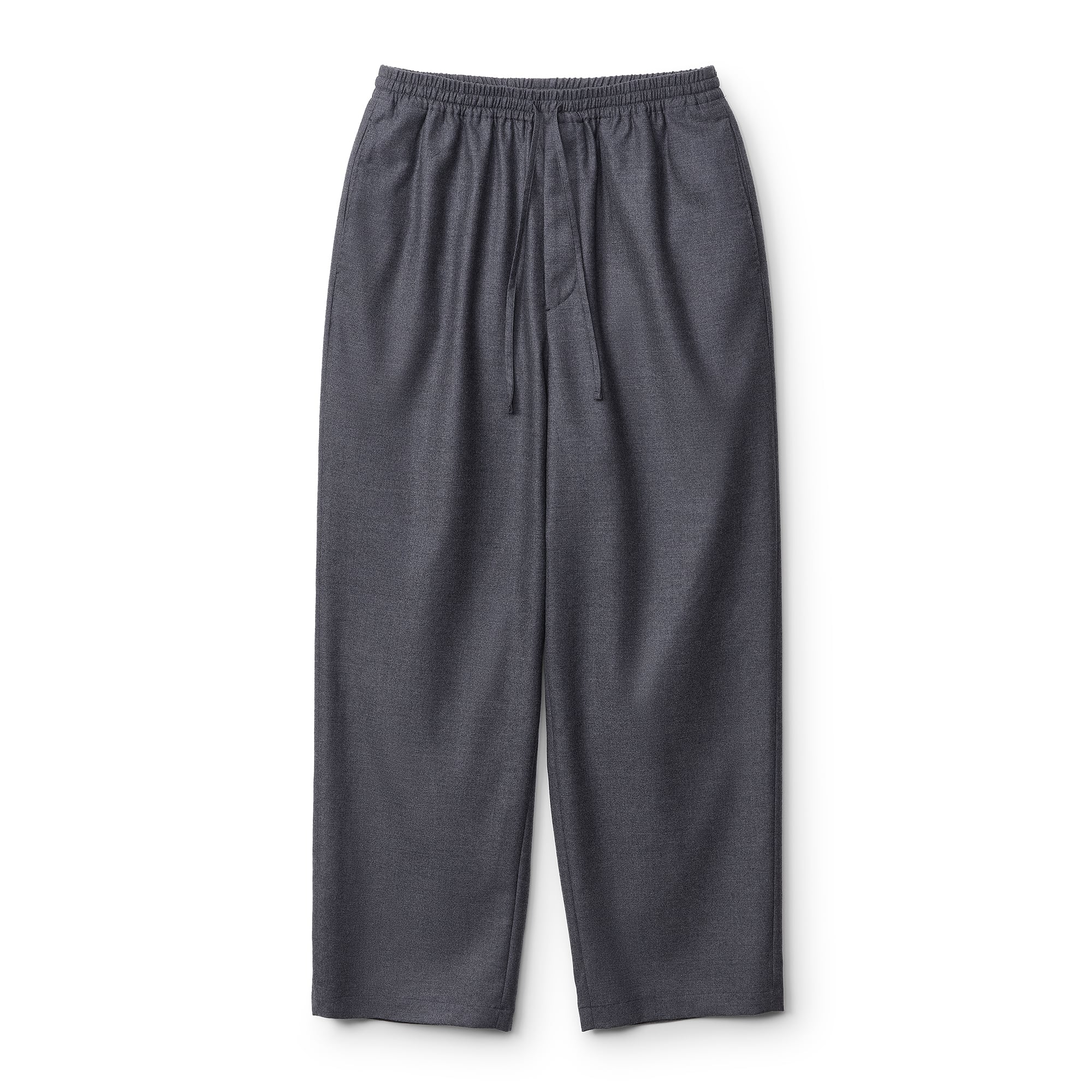 everyone polyester twill easy slacks (BLACK) | everyone