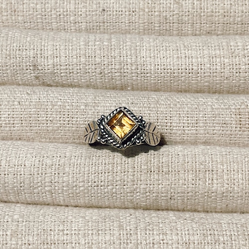 Natural Citrine 925 Sterling Silver Ring