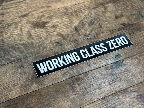 WORKING CLASS ZERO/standard logo sticker 9inch