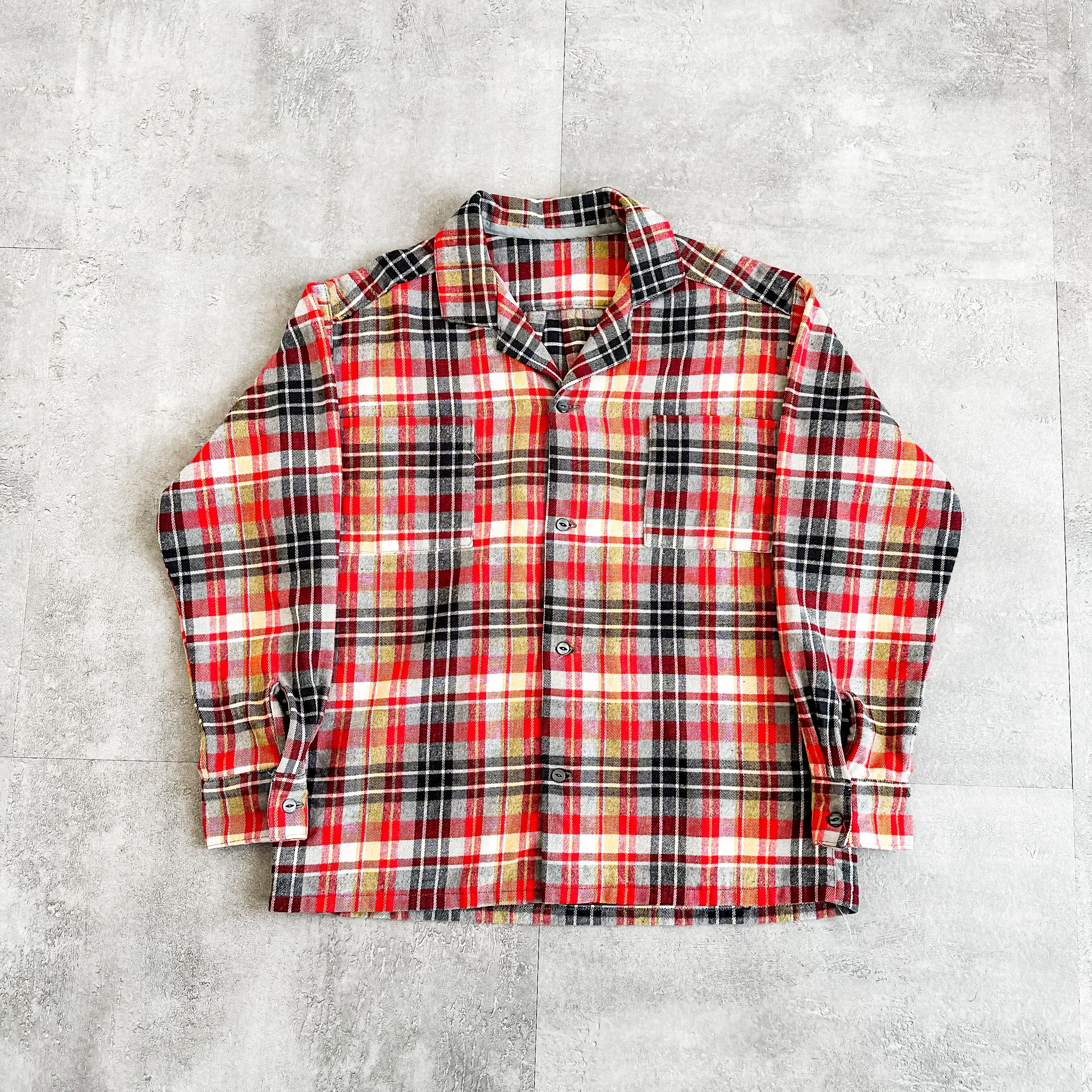 90s bitch skateboards Plaid Flannel Zipup Shirt / ビッチスケート