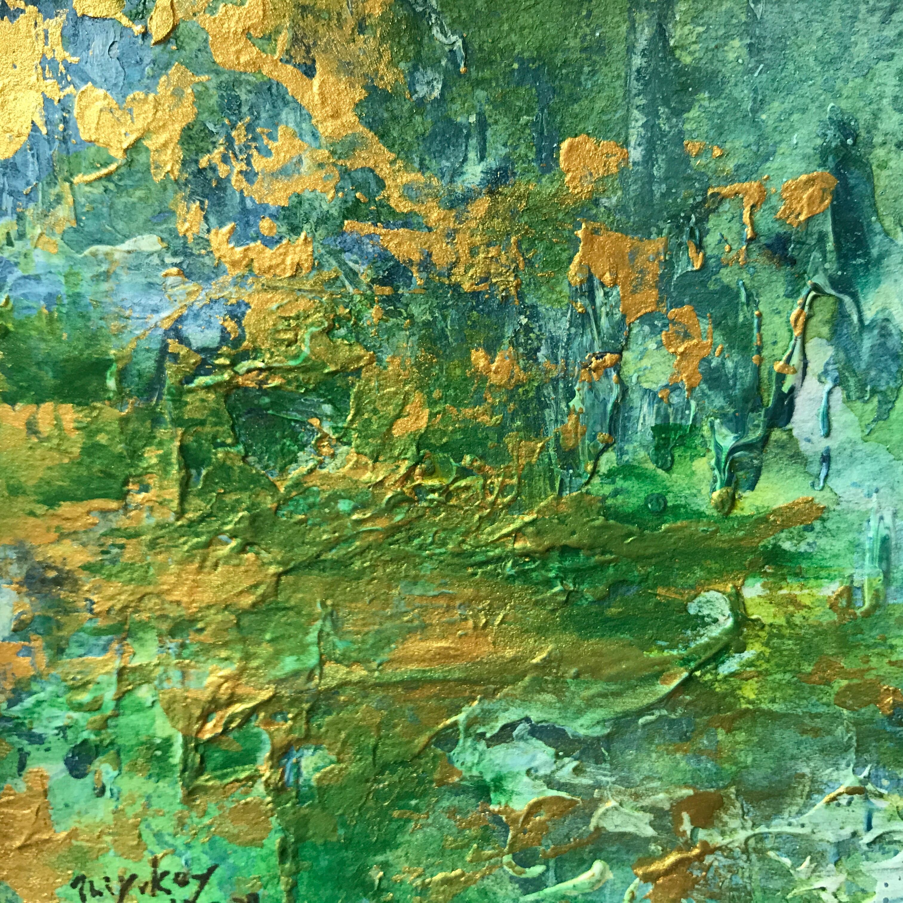 原画】Abstract painting（抽象画）/ポストカード/インチ額 | Crys