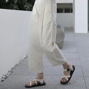 ハイウエストワイドチノパンツ　A0563