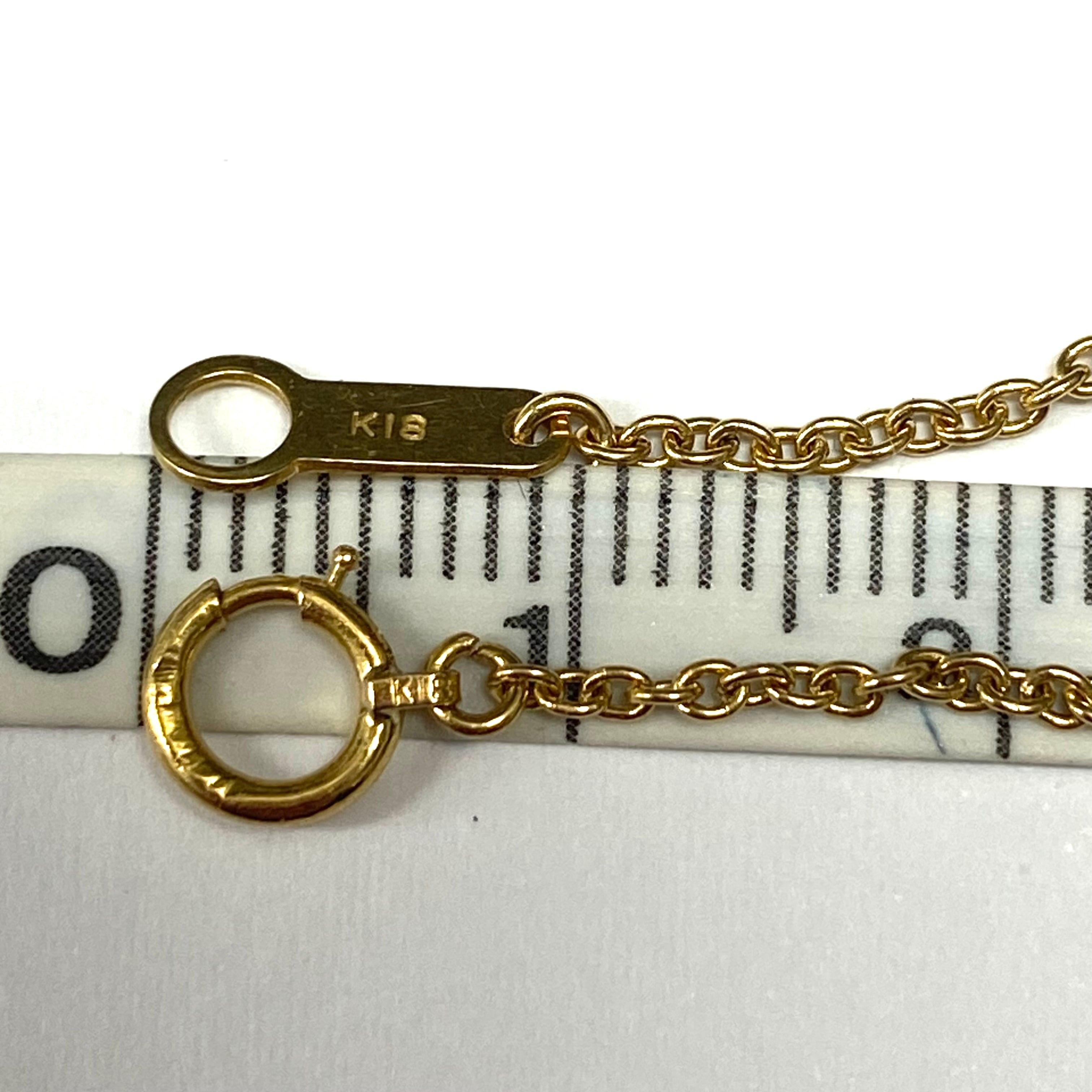MOBT00036 昭和レトロな可愛い切子チェーンのブレスレット