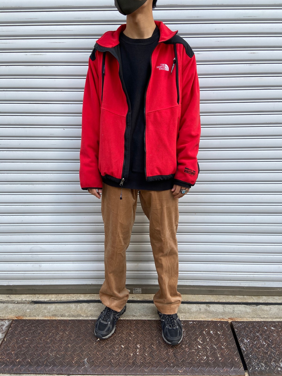 送料無料』The north face 切替フリースジャケット windstopper M 