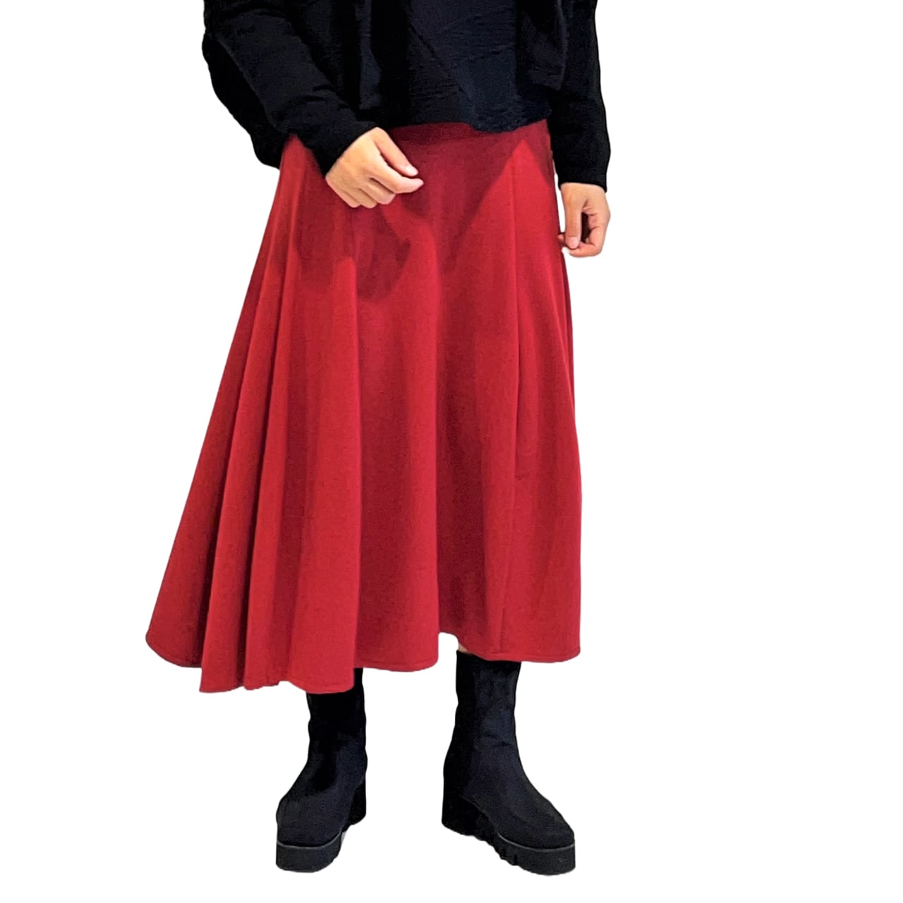 【美品】KEIKO KISHI ケイコ キシ ロングスカート　フレアスカート　黒ケイコキシ