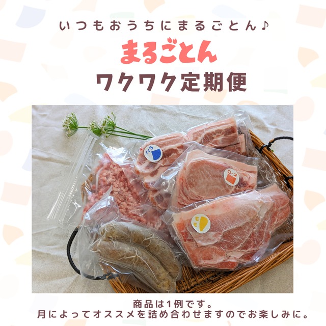 【15日頃お届け・定期便】まるごとんワクワク定期便（送料込）