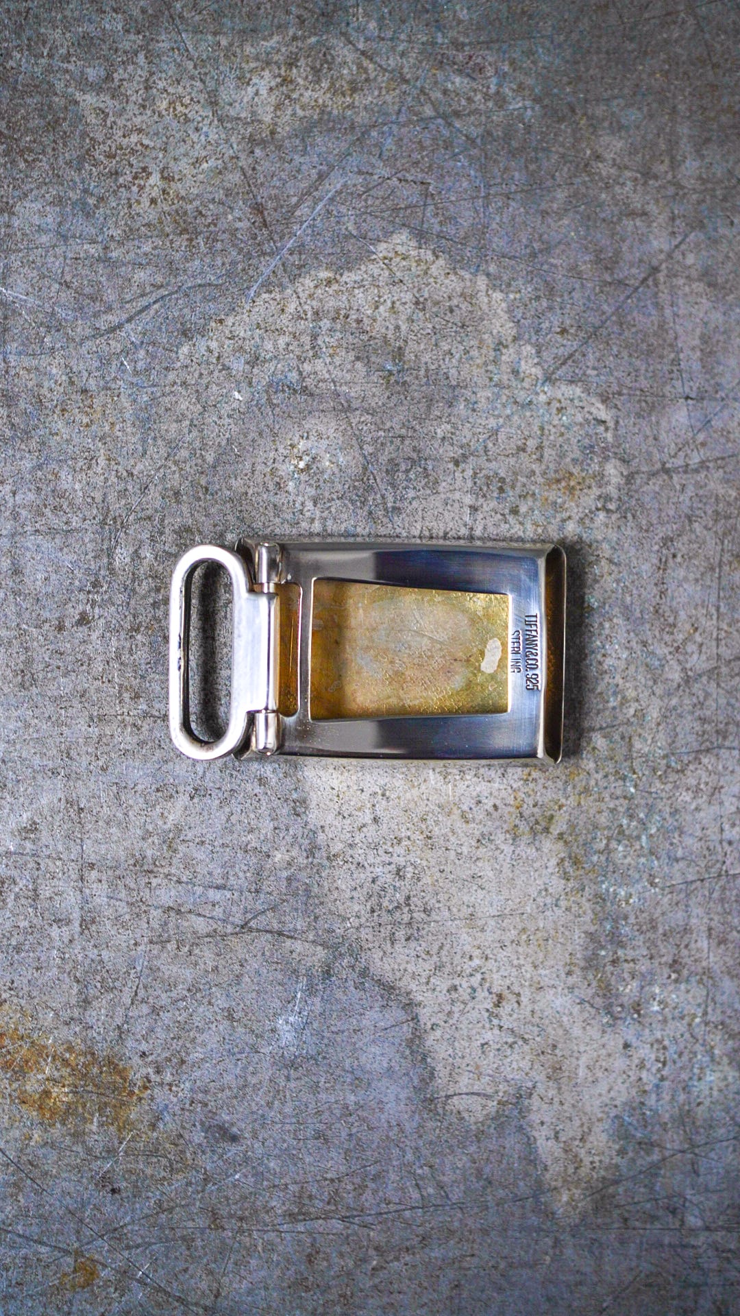 VINTAGE】TIFFANY&Co. ティファニー エンジンターン スライド ベルト  