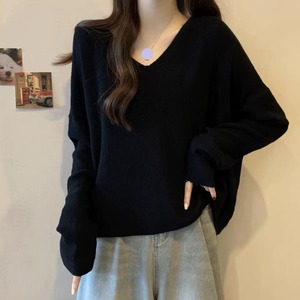 【送料無料】 セーター 2色 30代 40代 女性用 レディース トップス ゆったり 長袖 萌え袖 Vネック Aライン フレア プルオーバー ニット 防寒 あったか 温かい 無地 かわいい 大人可愛い 大人女子 こなれ感 シンプル カジュアル 大人 おしゃれ お洒落 ラフ コンサバ デート お出かけ お茶会 女子会 休日 授業参観 冬 着回し プチプライス カラバリ デイリーユース 普段使い ファッション 楽ちん 定番アイテム 着痩せ 垢抜け