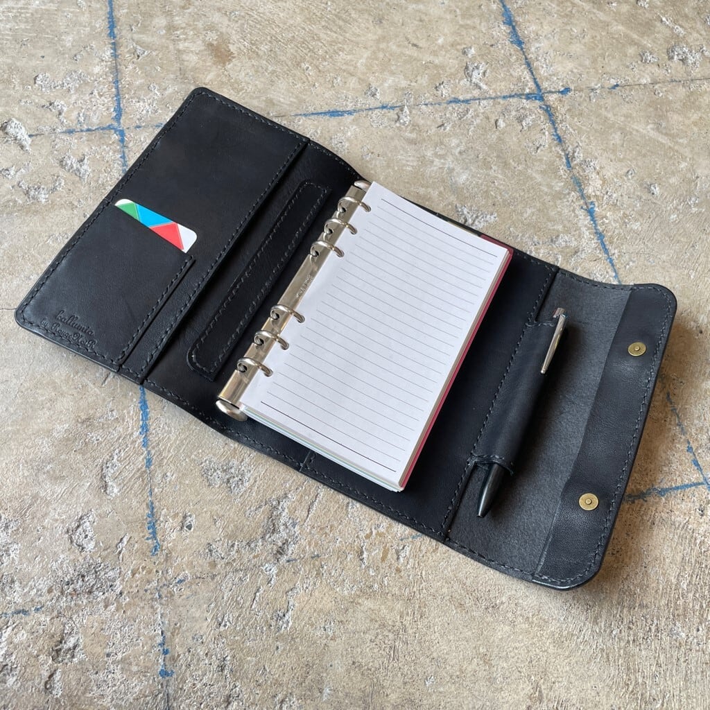 30色から選べる・名入れ対応】革製システム手帳 A5 バイブル ミニ
