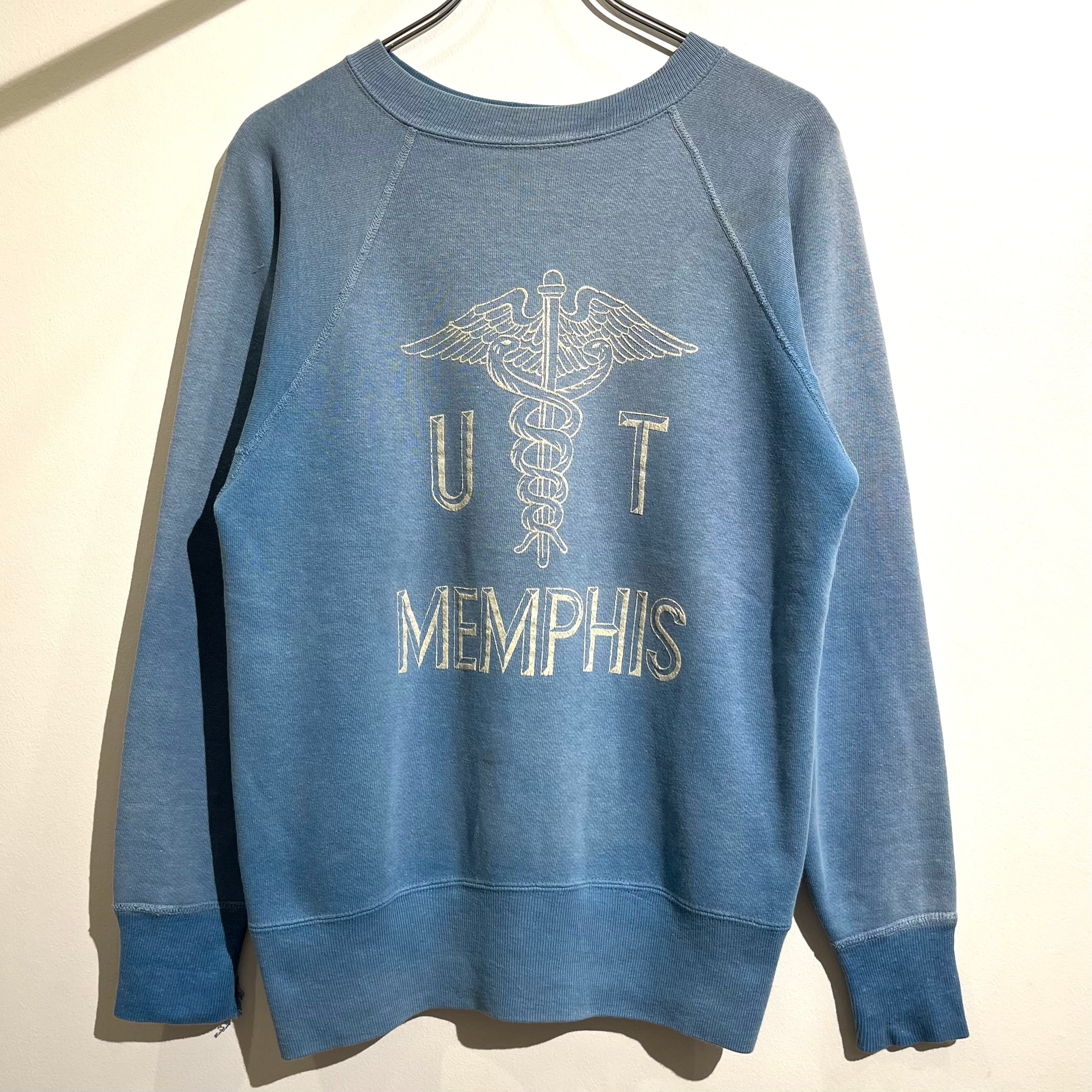 60s Vintage Print Sweat 60年代 ヴィンテージ スウェット ビンスウェ ミリタリープリント プリントスウェット M～L位