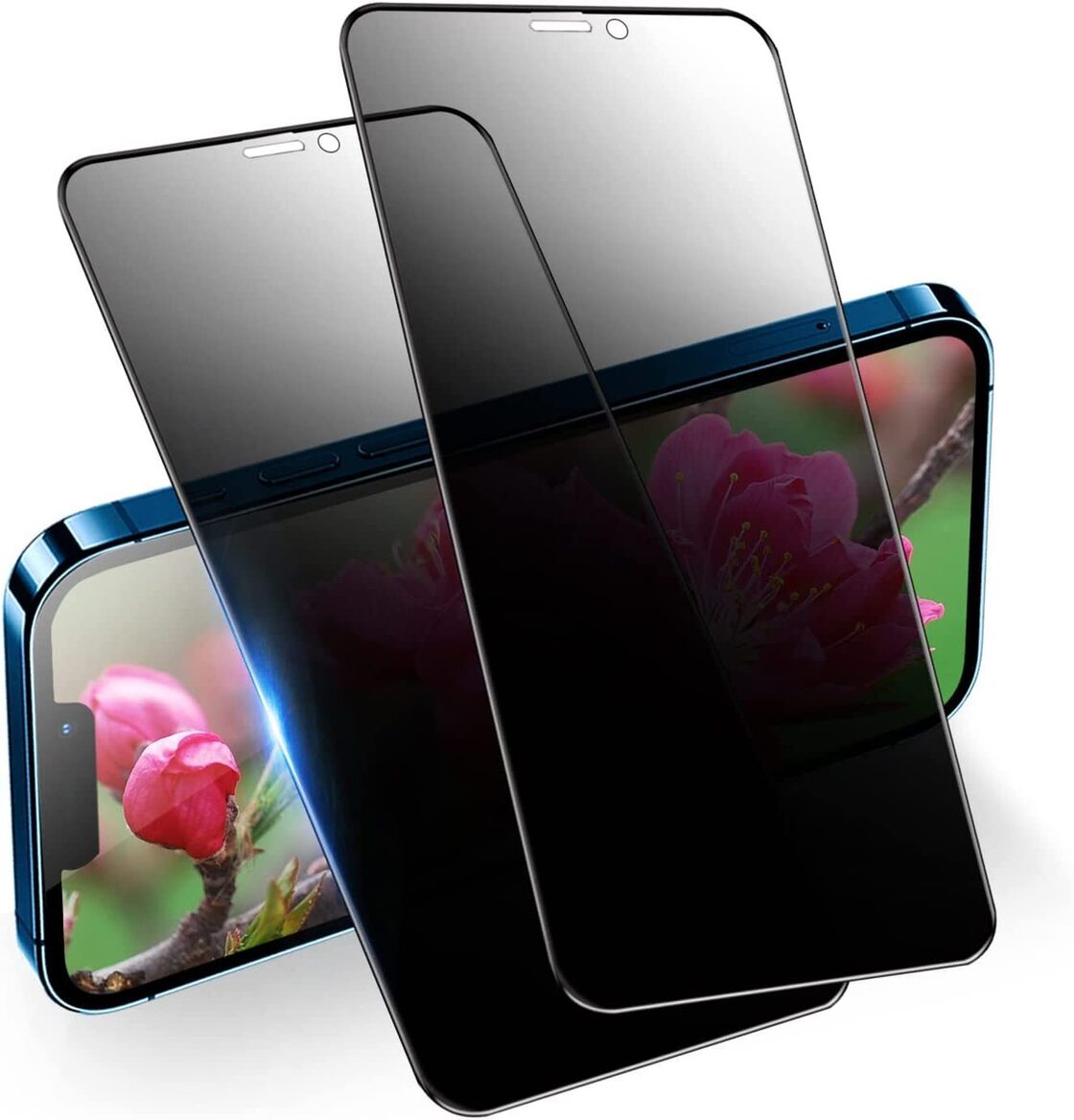 2枚セット］iphone12/iphone12Pro ガラス フィルム 全面保護 20D フル 