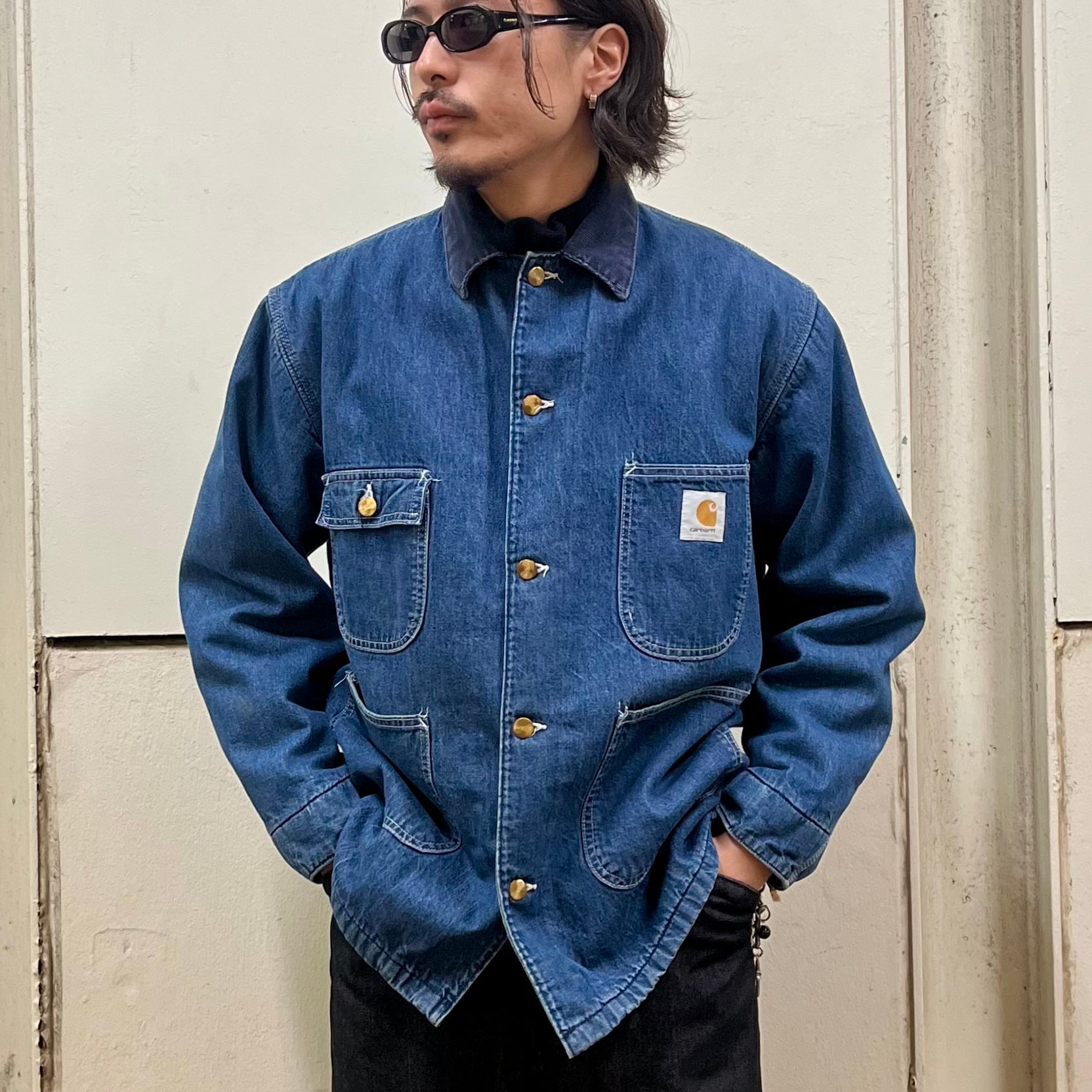濃紺!!】00's~ Carhartt Michigan Chore Coat 