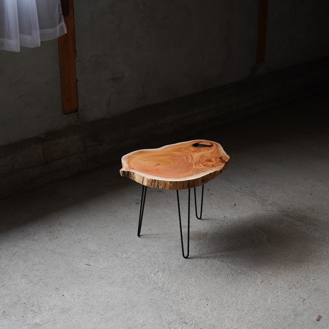 欅の輪切り コーヒーテーブル②（高さ・カラー変更無料）