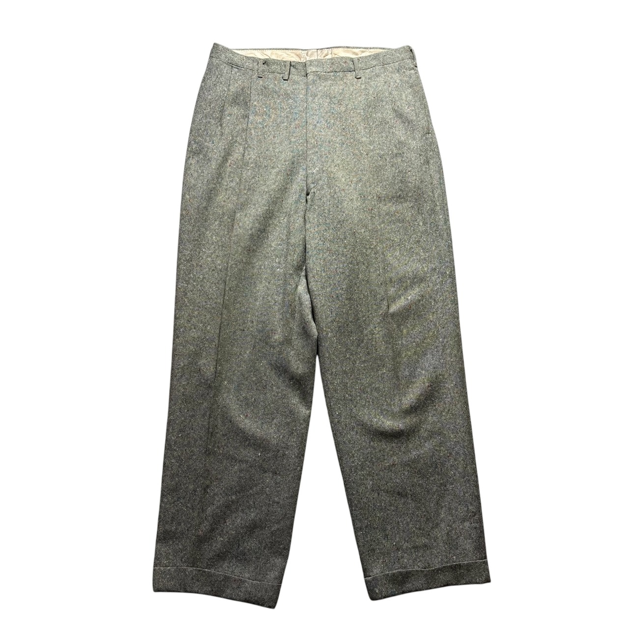 vintage 1960’s multicolor nep tucked wool slacks