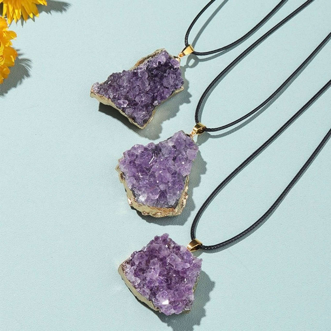 魔石術師リトライト　アメジストクラスターネックレス　M23338