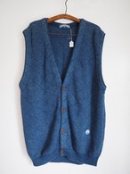 1990’s DENMARK BLUE WILLIS Indigo Cotton Knit Vest／XL