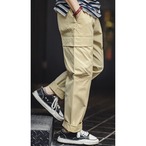 Full Length Cargo Pants with Side Pockets ◇2color H0198　