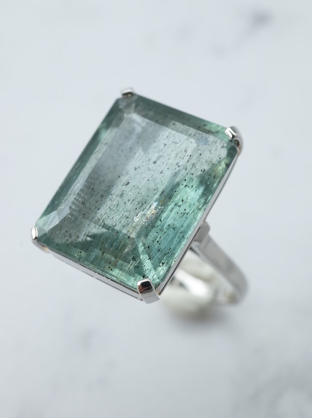 Neo Vintage MOSS Aquamarine  Ring