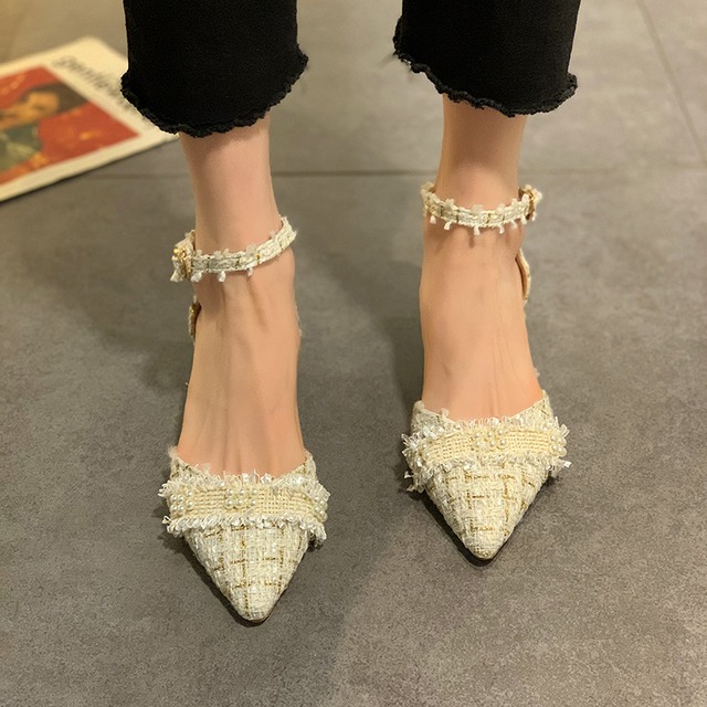 シングルスプリングレッドスタイルヒール 靴 シューズ ハイヒール 春物 部族の婦人靴38728121657