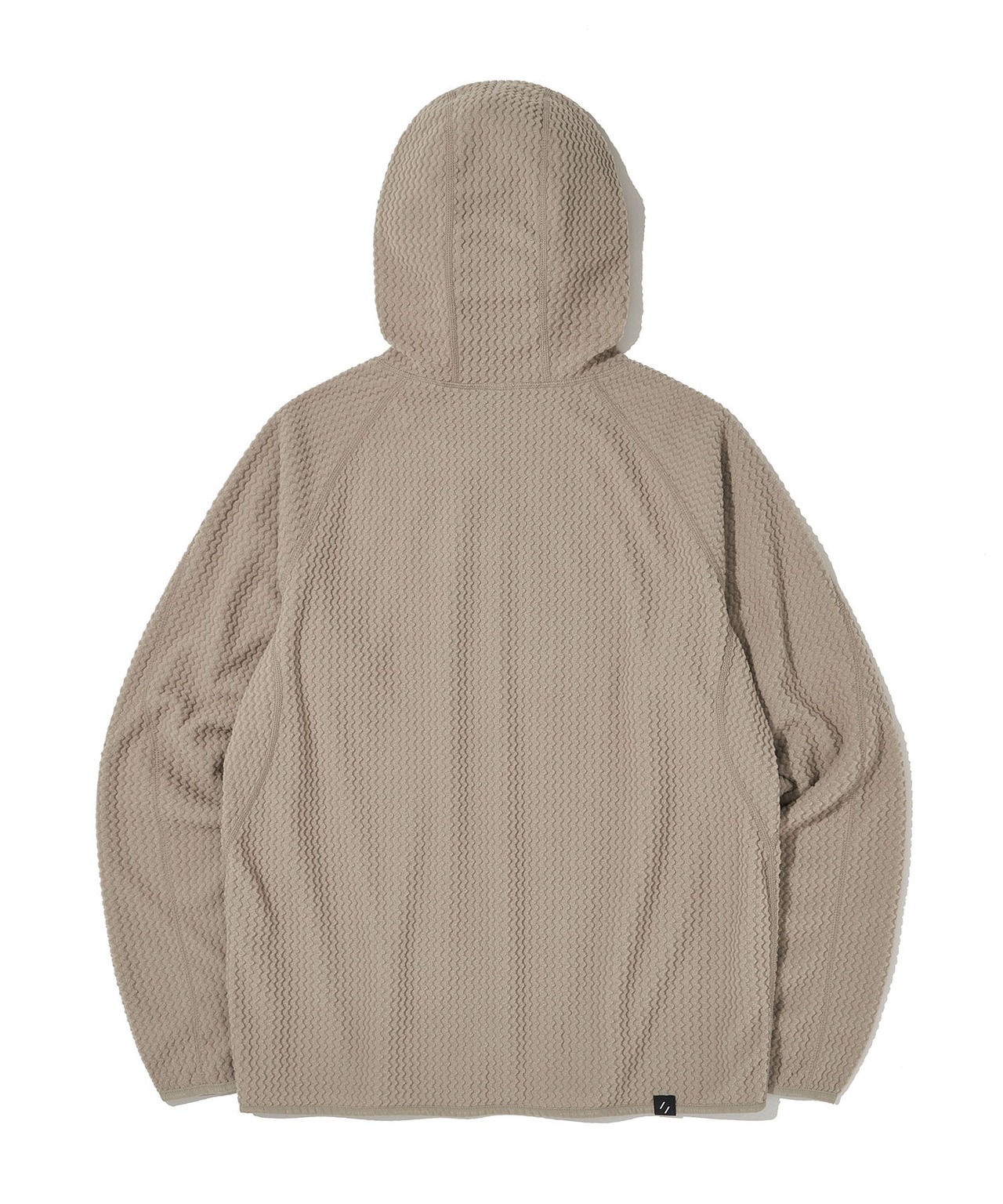 CALORA FLEECE HOODED PULLOVER_BEIGE