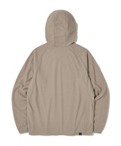 CALORA FLEECE HOODED PULLOVER_BEIGE
