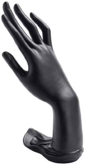 【特価処分】dilib ハンド トルソー 女性 レディース 右 手 指輪 アクセサリ スタンド ホルダー マネキン ウォッチスタンド 店舗 (ブラック)