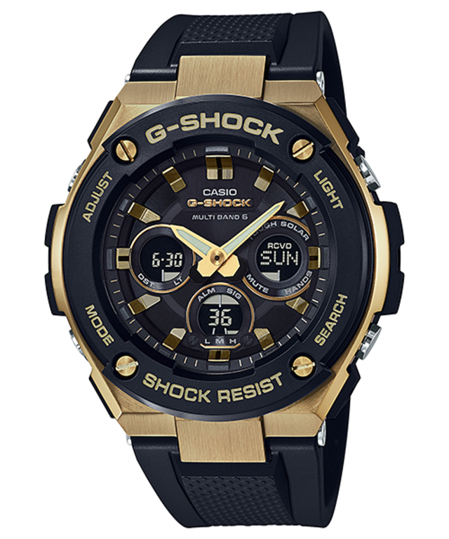 送料無料 カシオ G-SHOCK  "G-STEEL"  電波ソーラーGST-W300G-1A9JF