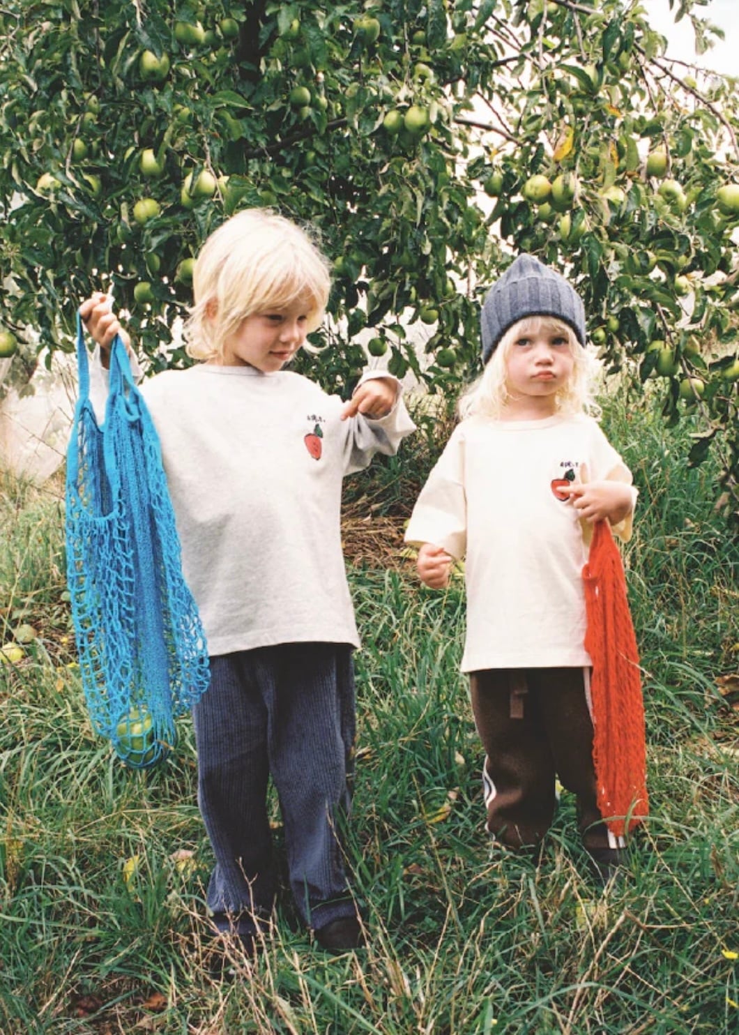 【予約】送料無料 Grown / ORGANIC FRUIT SALAD TEE - MILK