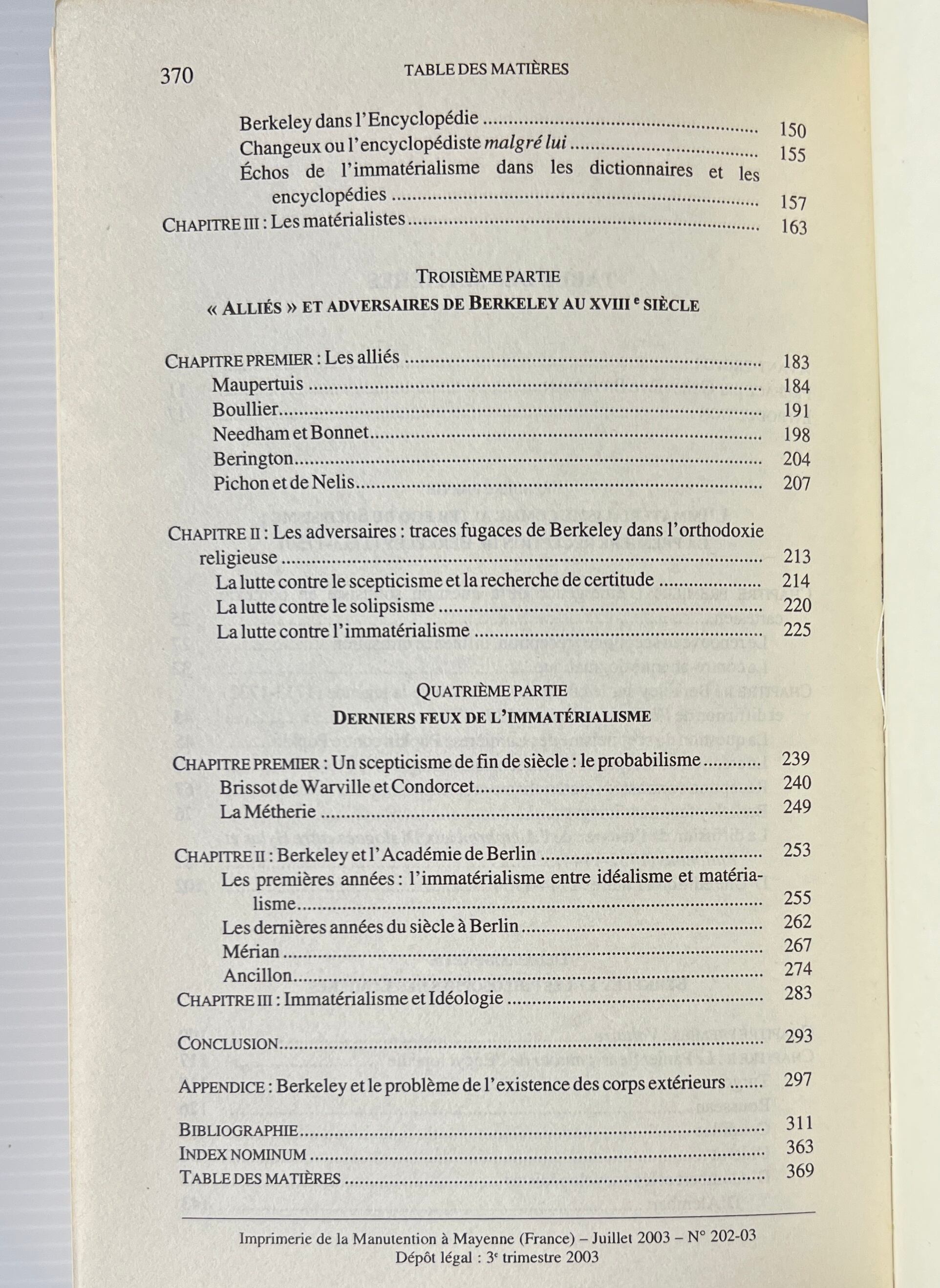 Berkeley Au Siecle Des Lumieres: Immaterialisme Et Scepticisme Au Xviiie Siecle <Bibliotheque D'histoire De La Philosophie> / Sebastien Charles / Vrin