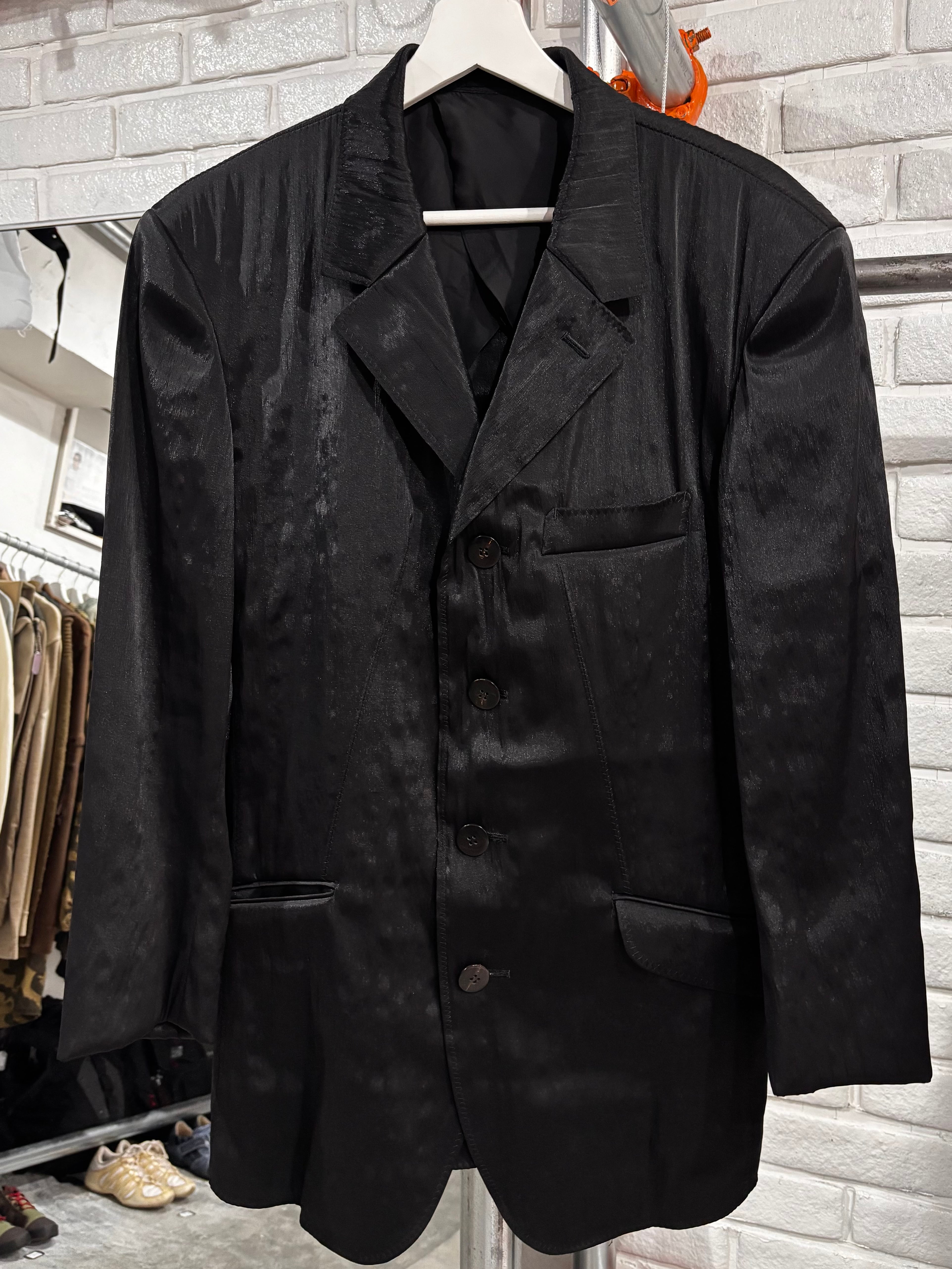2006s “ISSEY MIYAKE” gloss finish tailored Jacket | HITOCHIGAI