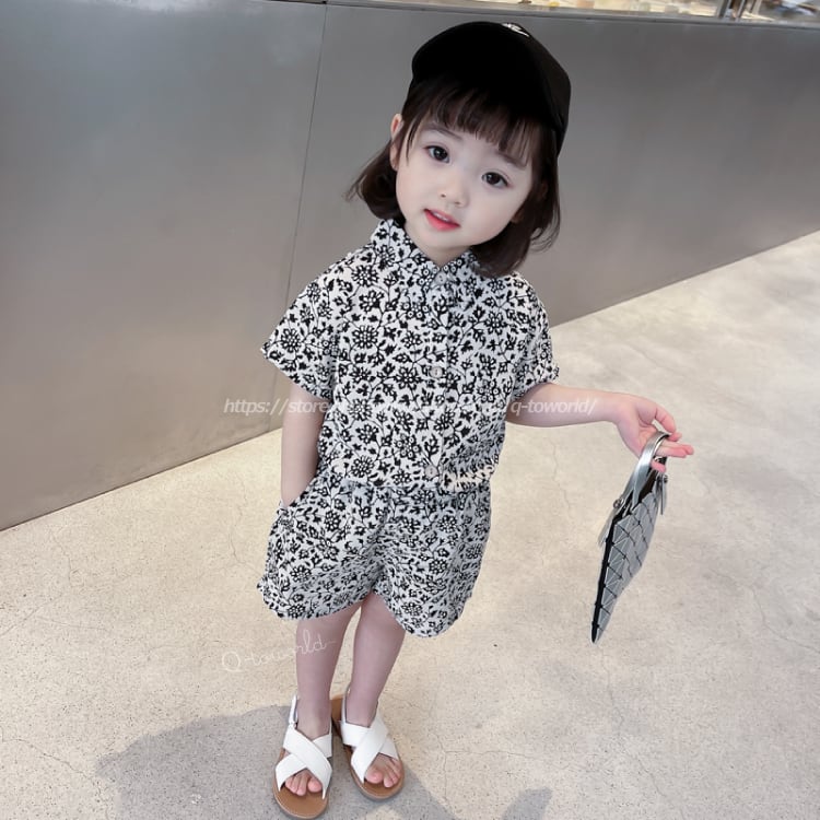 半袖上下セット 4枚セット 赤ちゃん服 韓国子供服 70サイズ 80サイズ