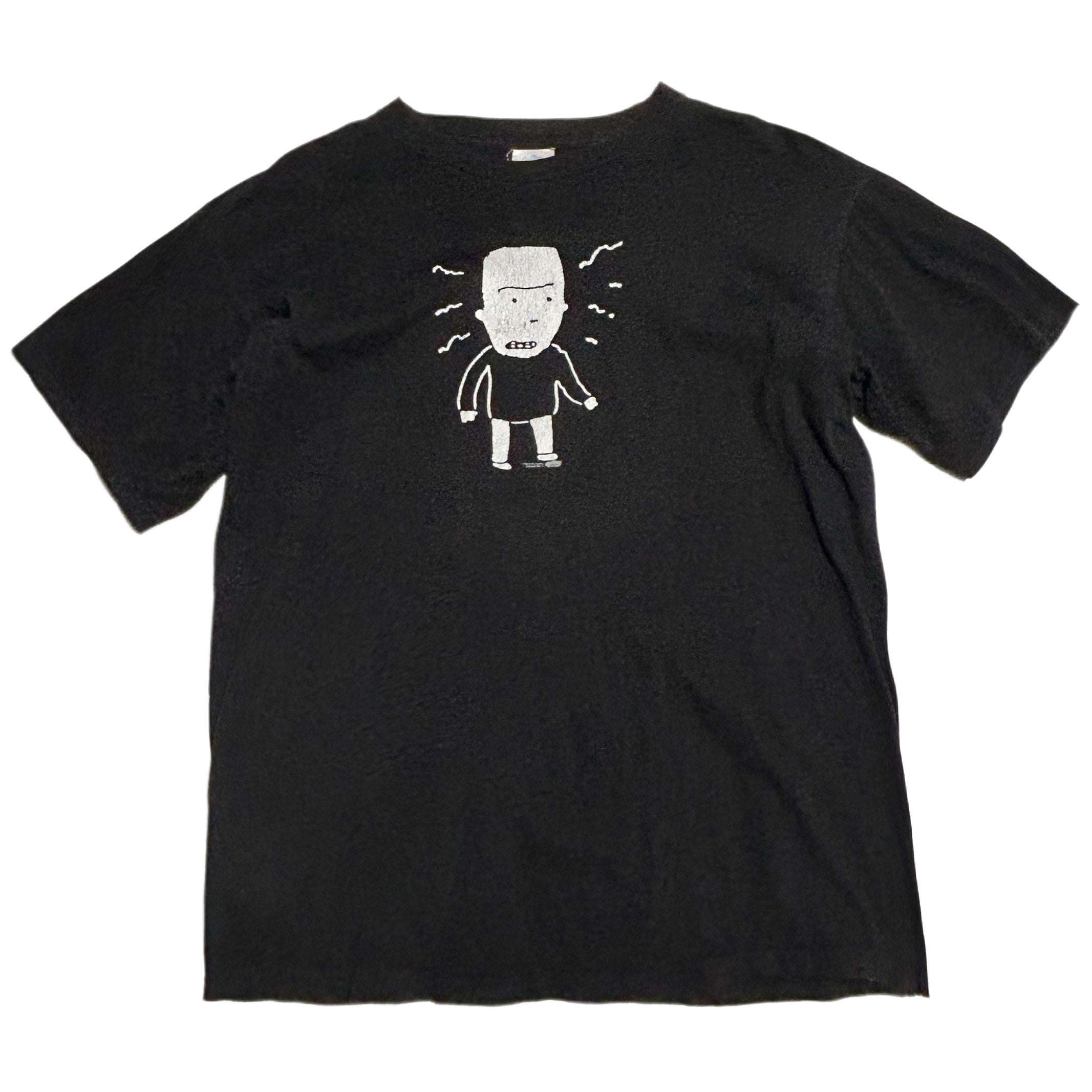 80s 黒タグ オールド ステューシー STUSSY スーパースター Tシャツ【Ｌ 