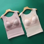 裏起毛 カップ付き タンクトップ あったかインナー ノンワイヤー ブラトップ 冬用 防寒 保温 肌触りやわらか シンプル 無地 レディースインナー 冬　mp-123 SH