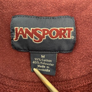 【JANSPORT】カレッジ ロゴ フォーダム大学 ハーフジップ スウェット トレーナー Mサイズ US古着