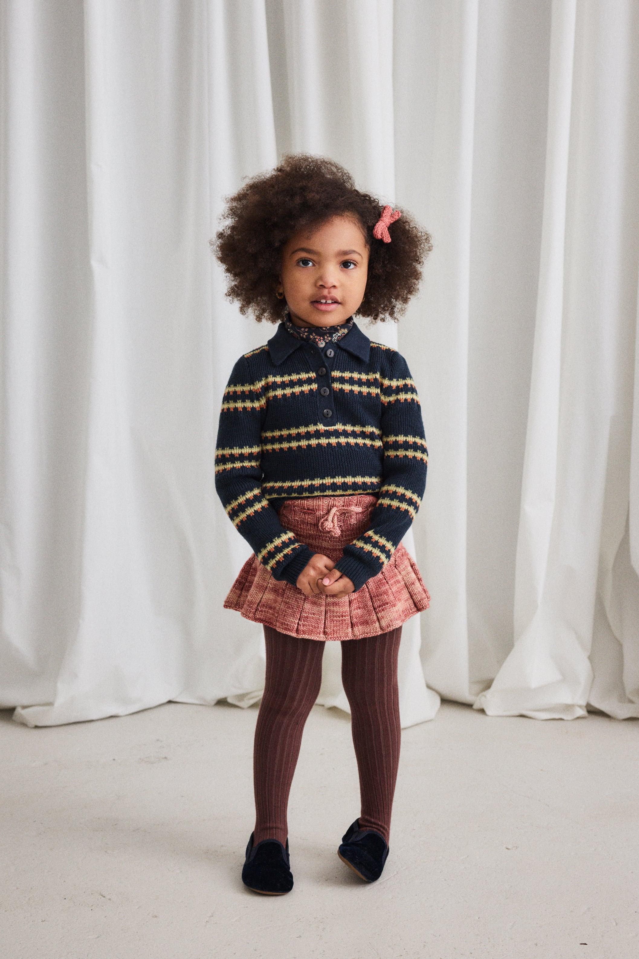 Misha&Puff 25AW 〉 Turtleneck / Galaxy Calico Hearts | 世界の子供