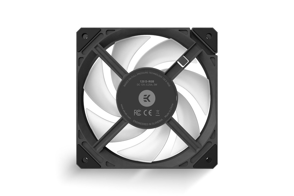 3831109897546】 EK-Loop Fan FPT 120 D-RGB - Black (550-2300rpm) |  EKWB日本公式オンラインショップ